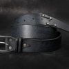 rustic leather belt for men – personalized rocker look