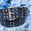 handmade brown gray leather belt for men perfect for jeans fashion accessories and unique gift