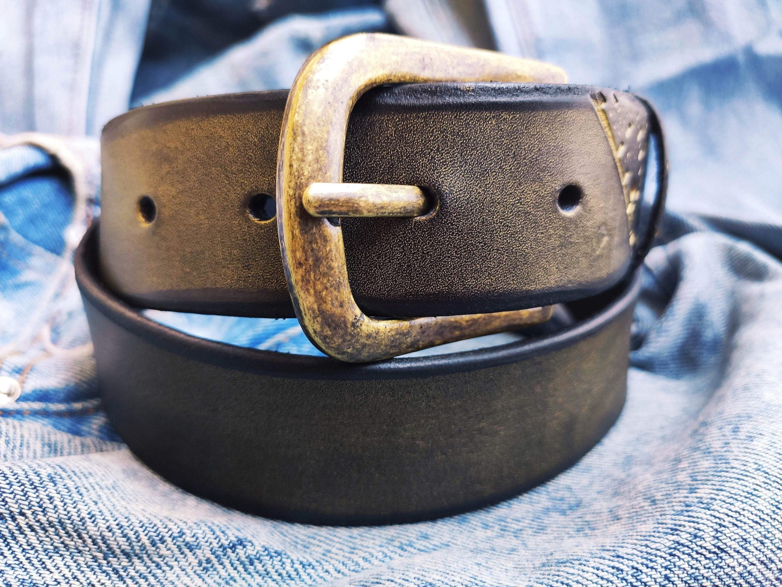 gorgeous black and gold leather belt elegant computer card design gift for her by ishaor