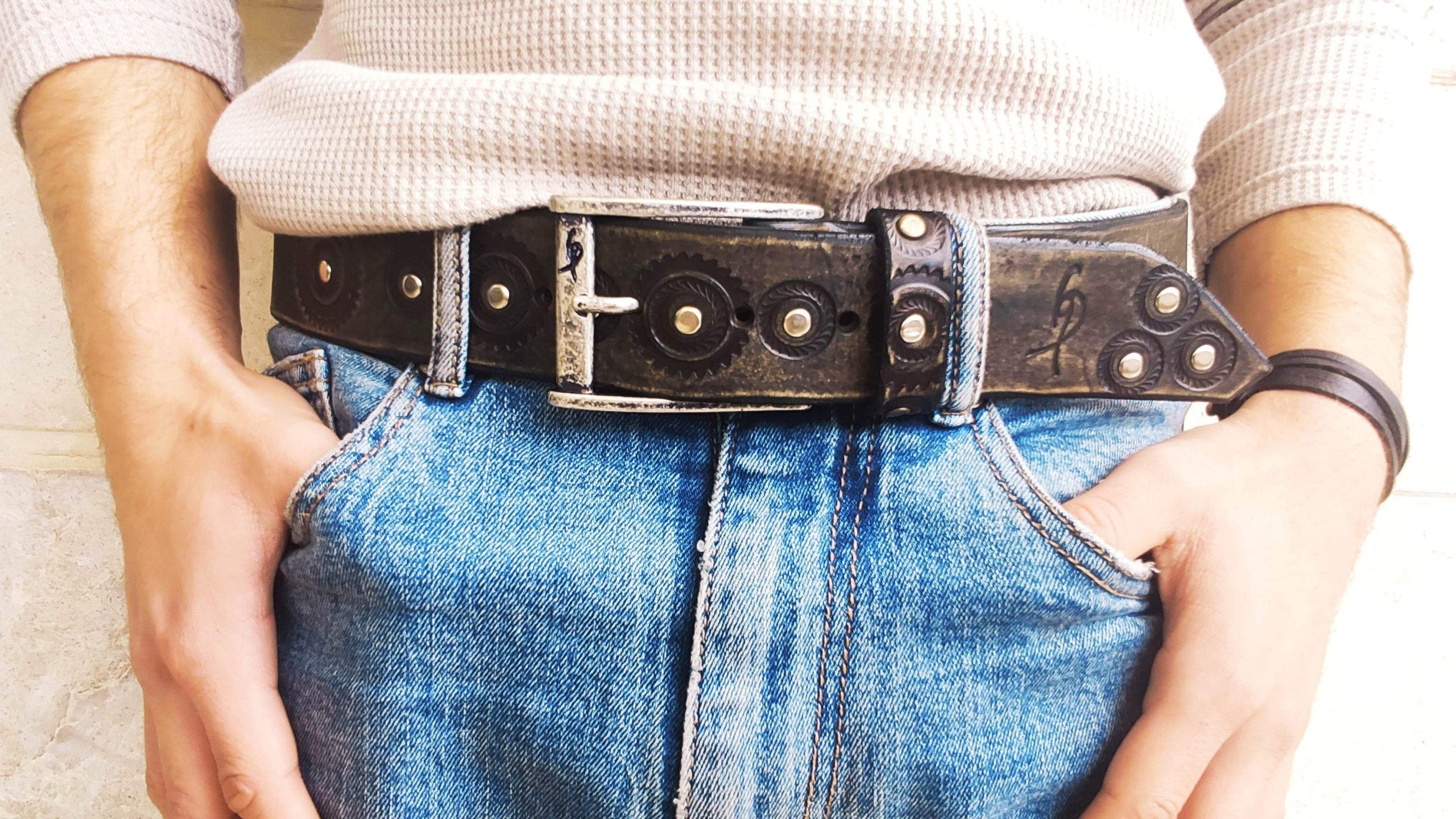 ishaor biker style brown leather belt motorcycle gear design ishaor biker style brown leather belt motorcycle gear design