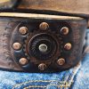 ishaor biker style brown leather belt motorcycle gear design ishaor biker style brown leather belt motorcycle gear design