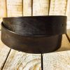 ishaor handmade brown leather rodeo style belt high quality for everyday wear